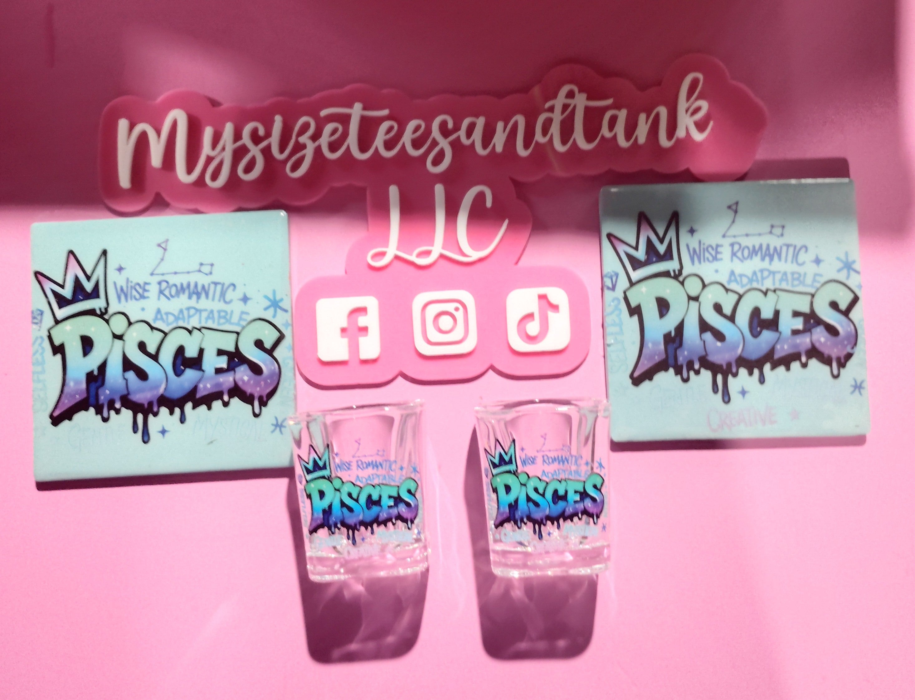 Shot glass & Coaster Bundle