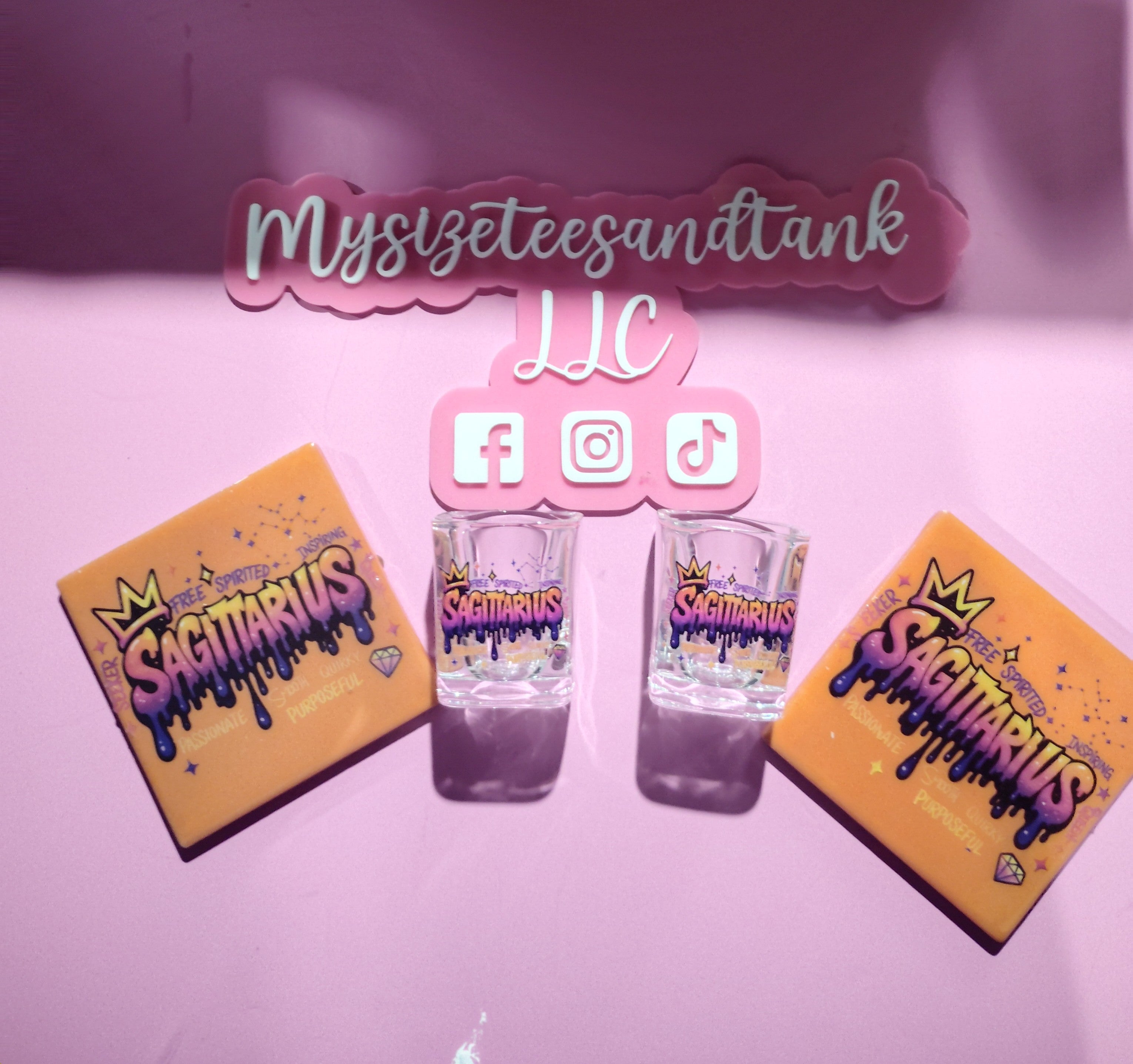 Shot glass & Coaster Bundle