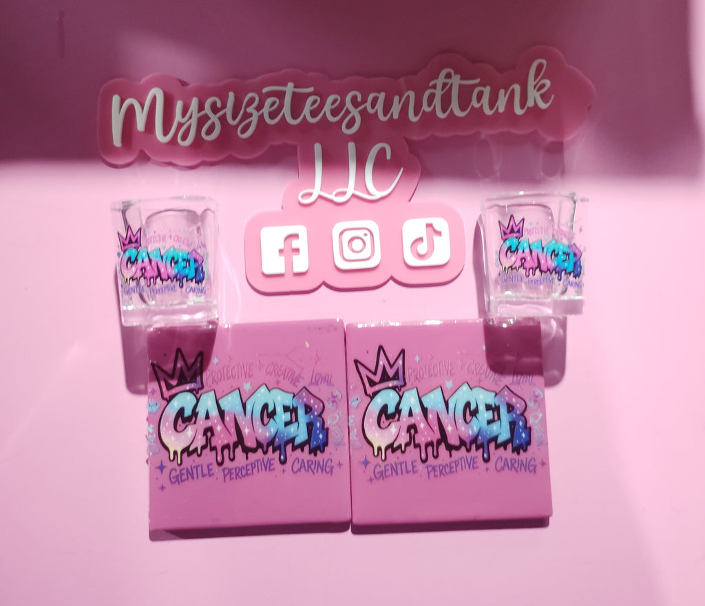 Shot glass & Coaster Bundle