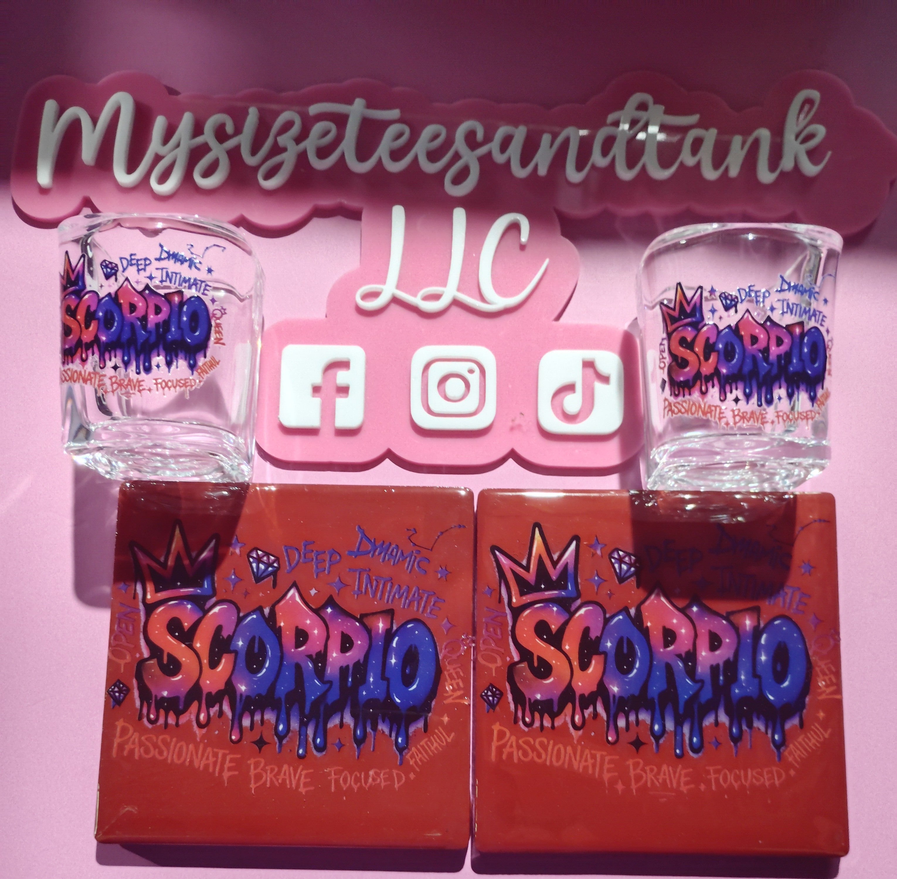 Shot glass & Coaster Bundle